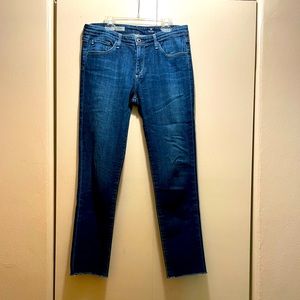 AG Adriano Goldschmied raw hem jeans